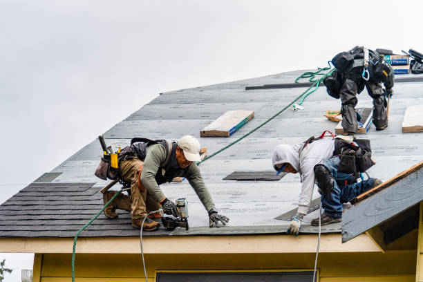 Professional Roofing technician working in Hamilton, MA